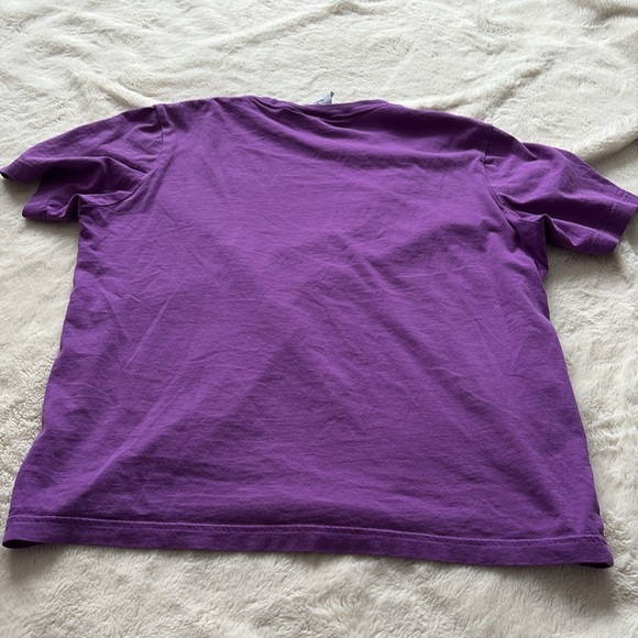 Adidas Purple Graphic Logo Tee – Size S | Athleisure Must-Have | Casual - Picture 4 of 5